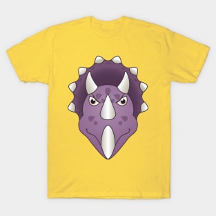 Triceratops Head Dino Boys Girls Men Women T-Shirt